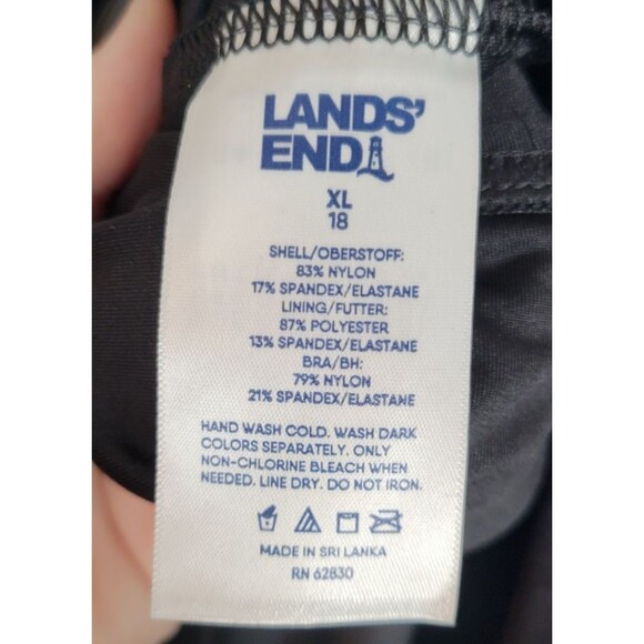 NWT Lands' End Plus Size Chlorine Resistant High Neck Multi Way Tankini Size 18 - Picture 4 of 5